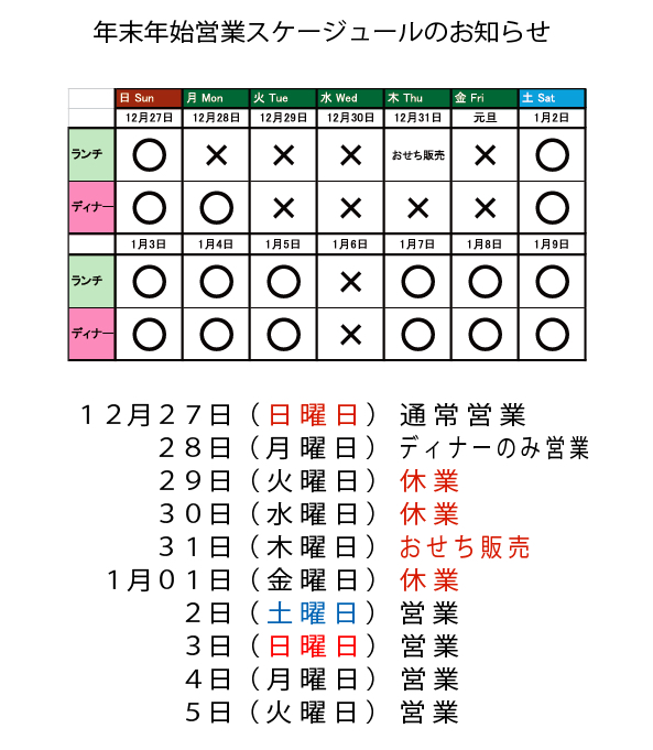 スケジュール